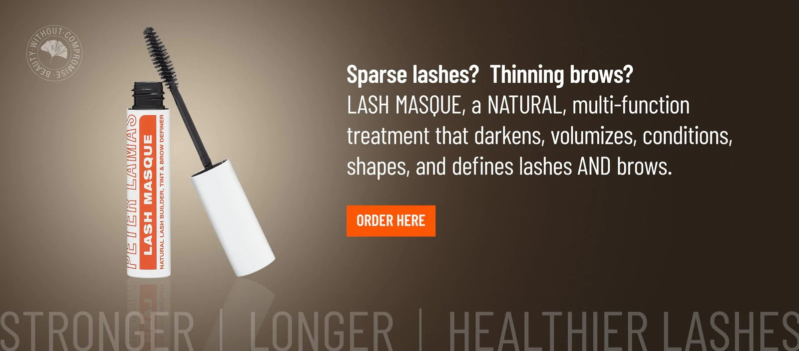 Lash Masque | Natürlicher Wimpernaufbau, Tönung & Augenbrauen-Definierer | Peter Lamas
